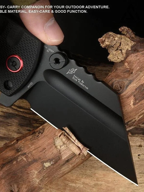 GS191 ARTISANCUTLERY Tactical Knife Proponent Subsize (1820PS) D2 Steel Black PVD Blade with G10 Handle