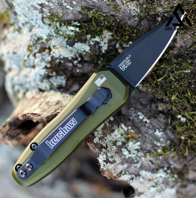 GS201 Kershaw 7500BLK Launch 4 Mini Button Assisted Folding Pocket Knife