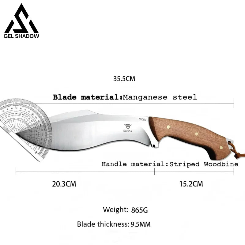 GS223 Outdoor straight-edge camping survival knife Nepal