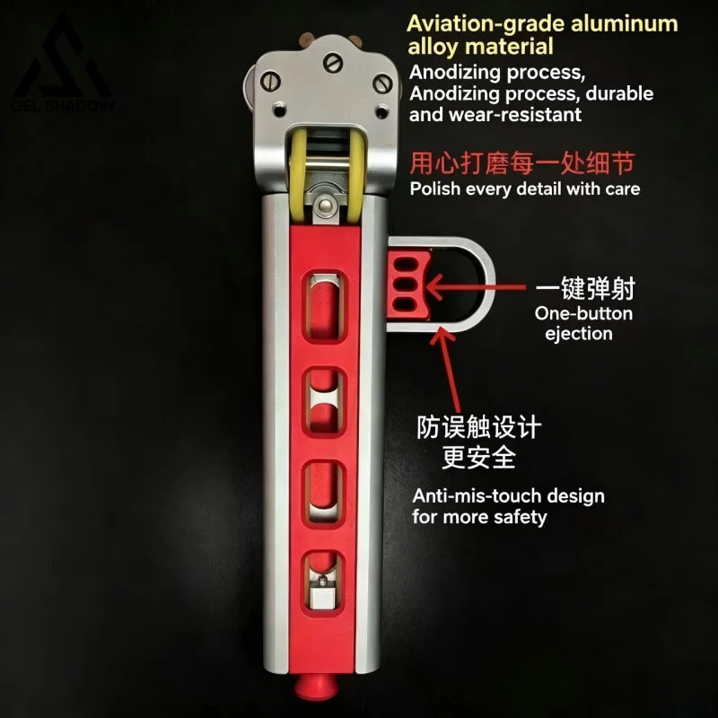 GS269 New Semi-auto G6 Trigger Slingshot CNC Aluminum Alloy Professional Catapult