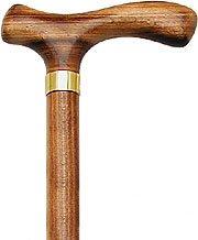 Scorched Fritz Walking Cane: Beechwood Shaft Design