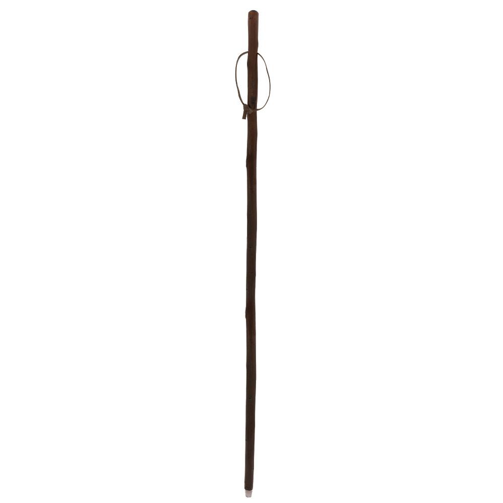 Sturdy Chestnut Hiking Staff - Combi Tip, Stained