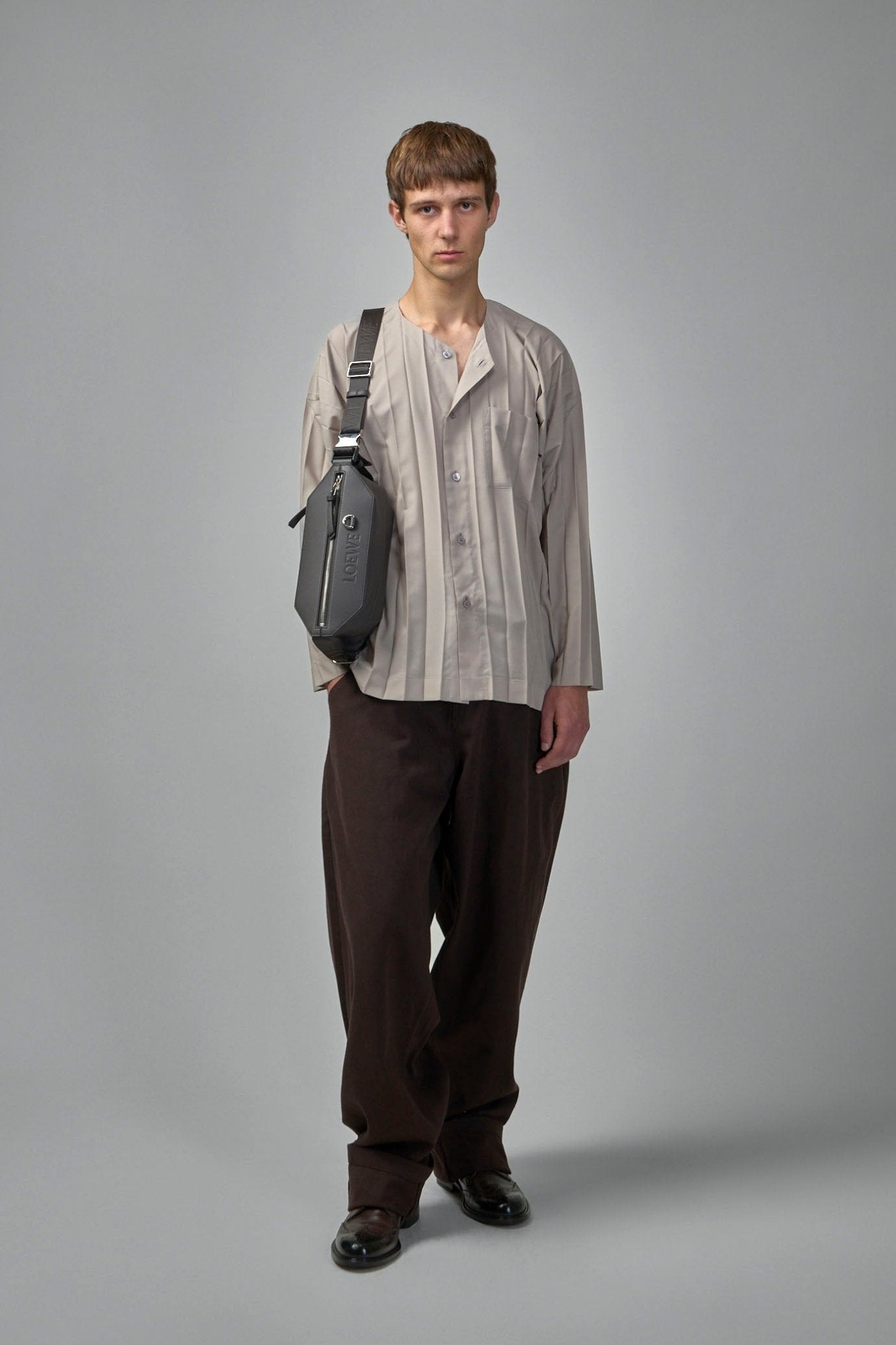 Edge Pleated Shirt