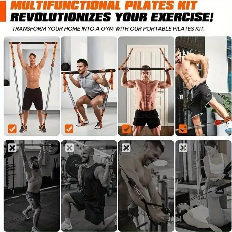 Men’s Pilates Bar with Resistance Bands