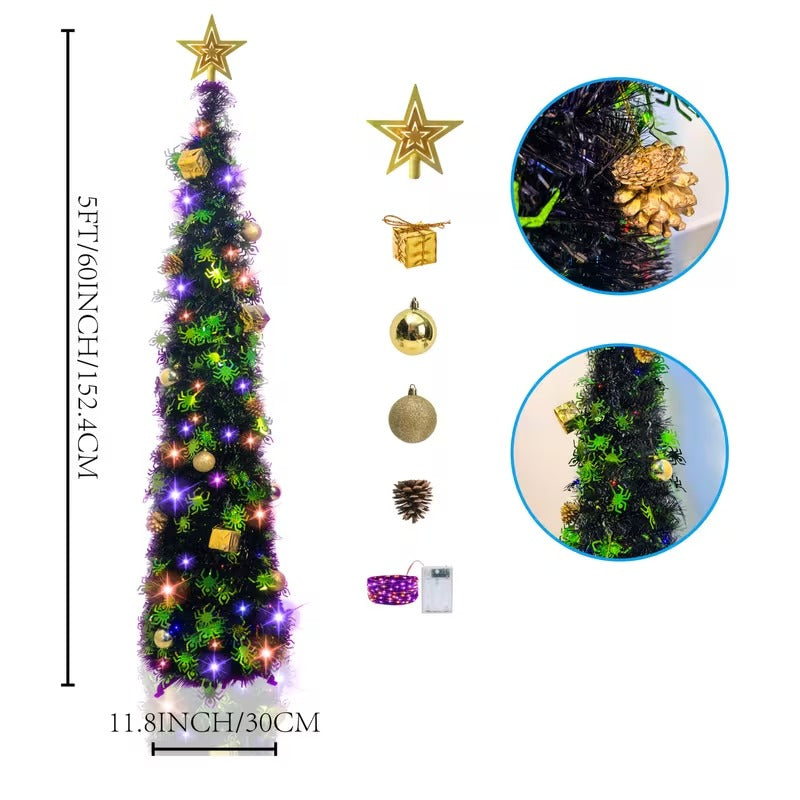 Pre-Lit Pop-Up Christmas Tree