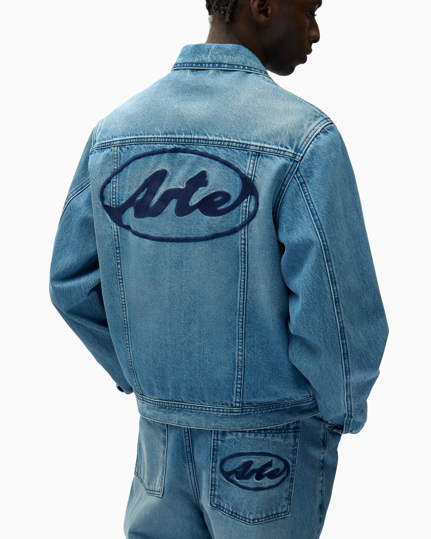 Chaqueta vaquera Arte Antwerp Circle Logo para hombre