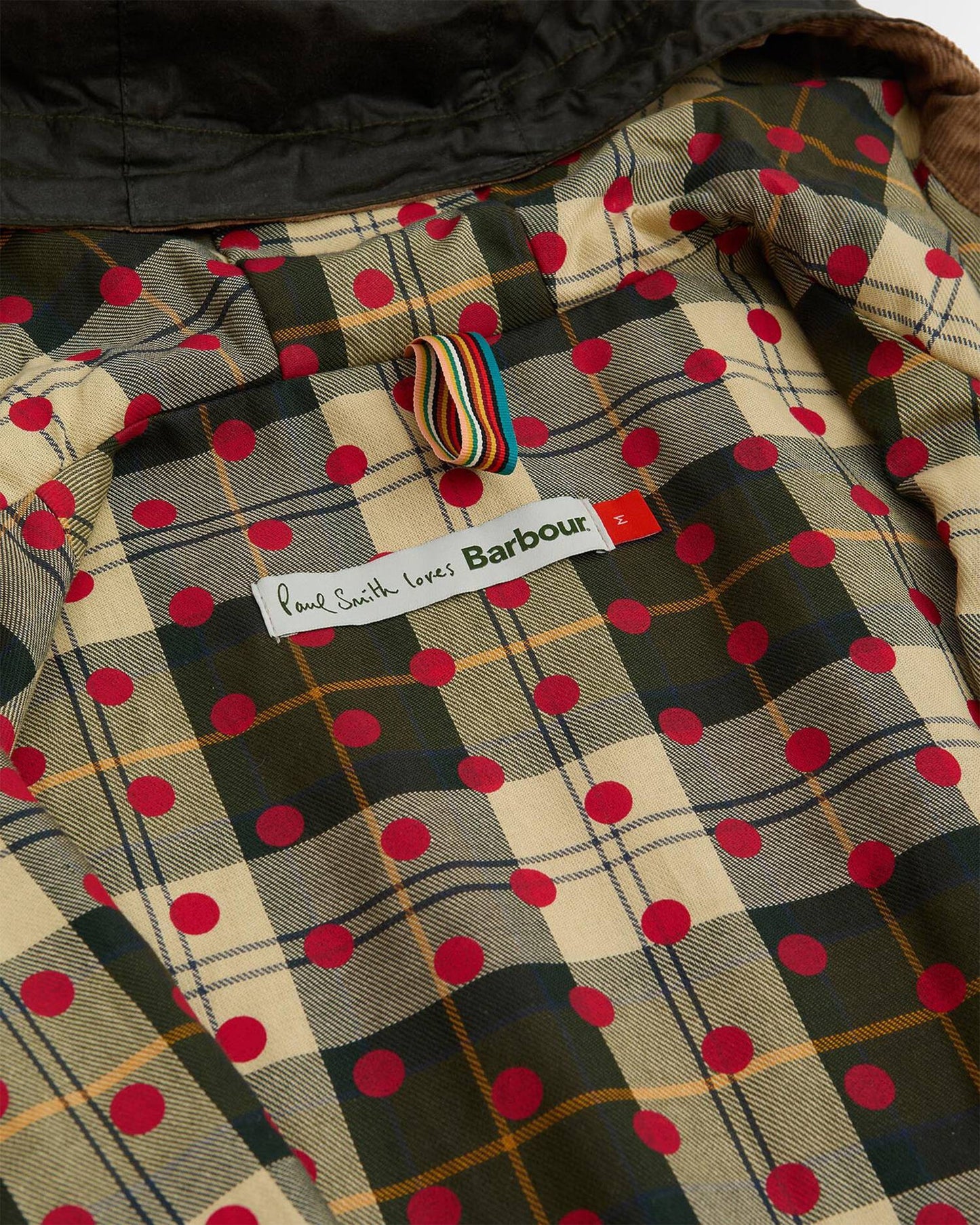 Chaqueta impermeable Relaxed Barbour x Paul Smith Durham Wax para hombre