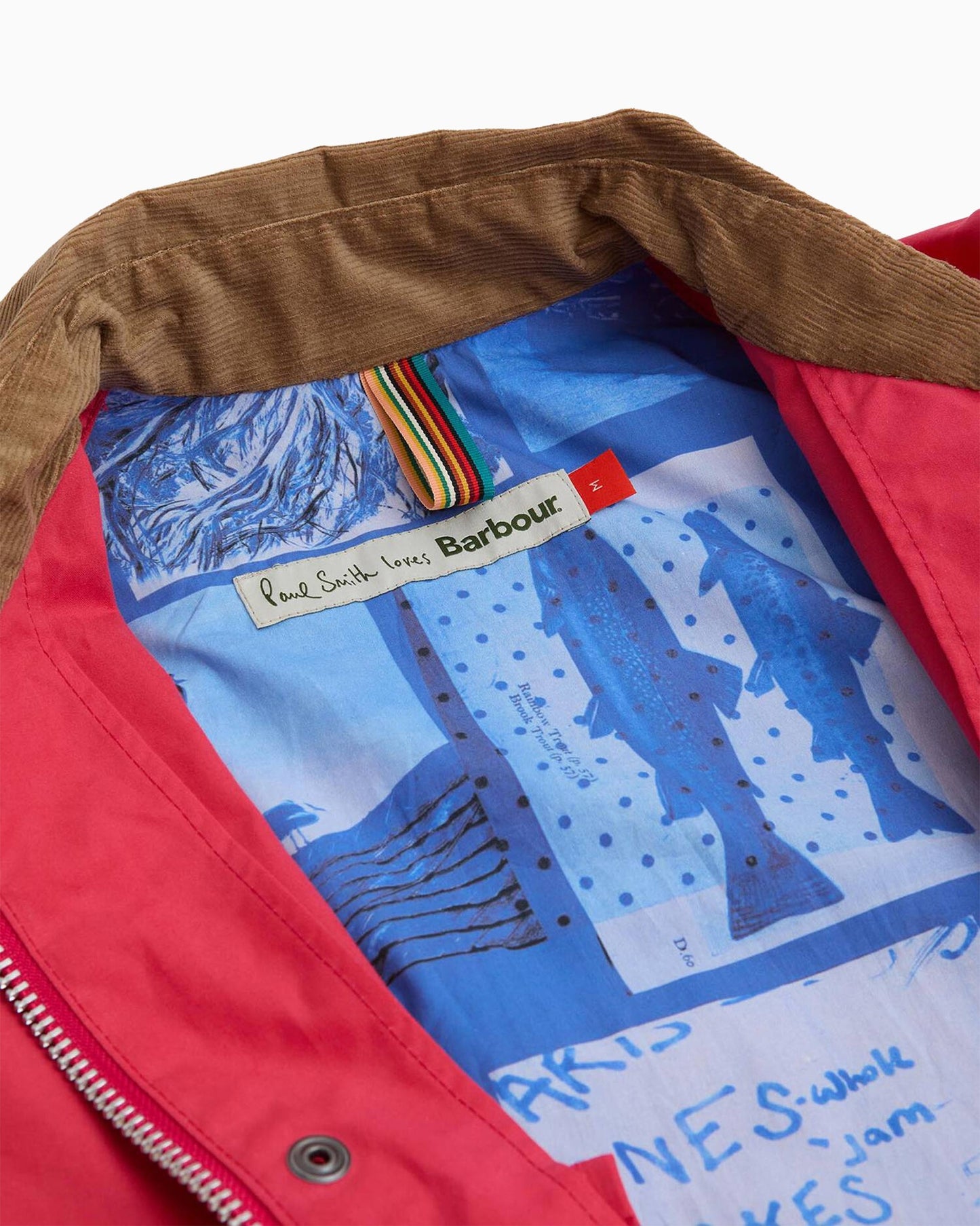 Chaqueta impermeable Relaxed Barbour x Paul Smith Sugarlump Bedale para hombre