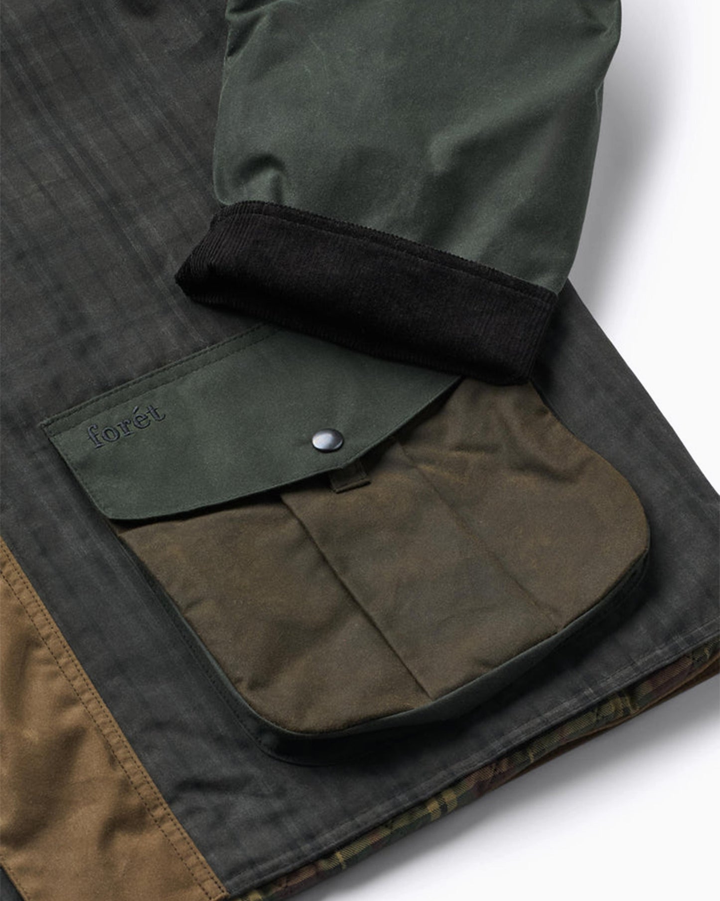Chaqueta impermeable de cuadros forét Bivouac Oilskin para hombre