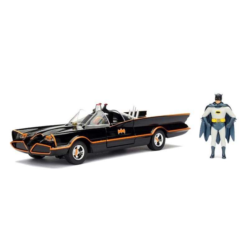 Batman Classic TV Series – Batmobile with Figures 1:24 Scale Diecast Model