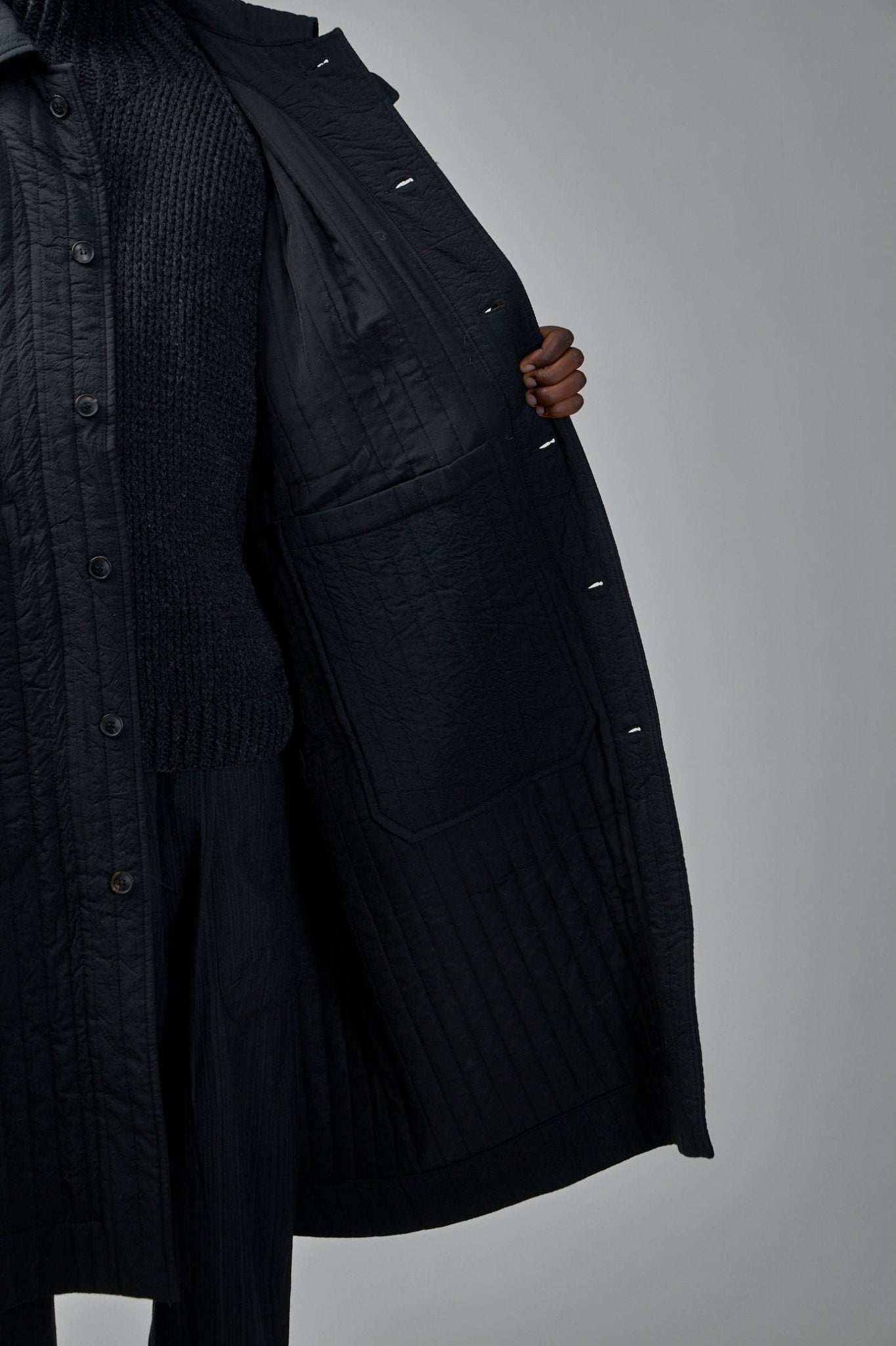 Coat#34 Wool Silk Cloth