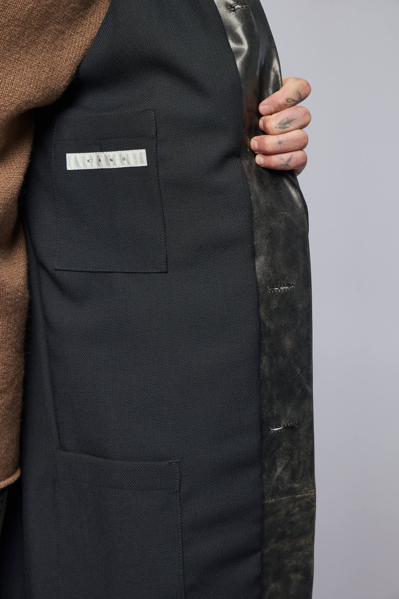 Unisex Oversize Leather Coat