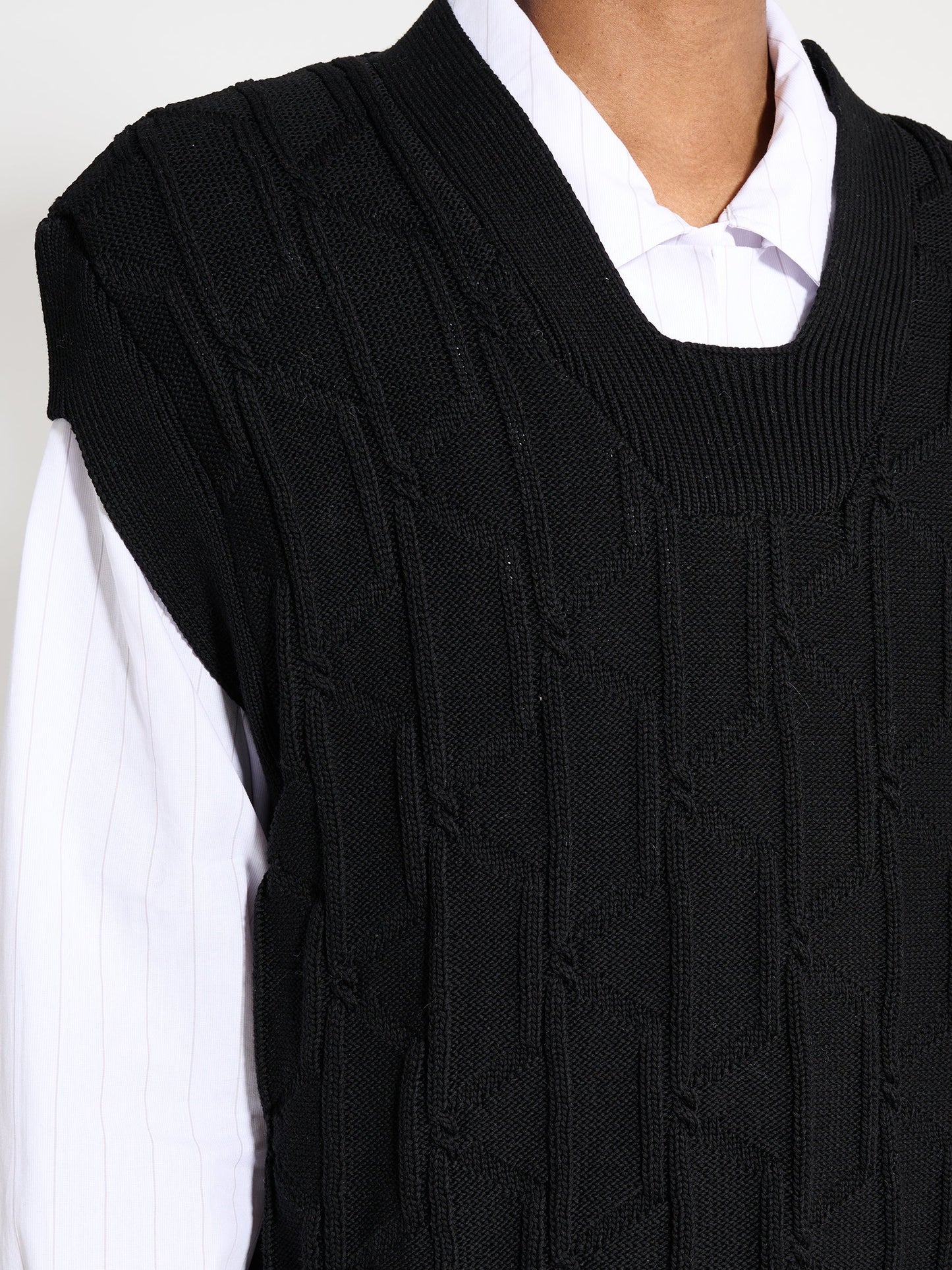 Kiko Kostadinov Merli Twinset Vest Black