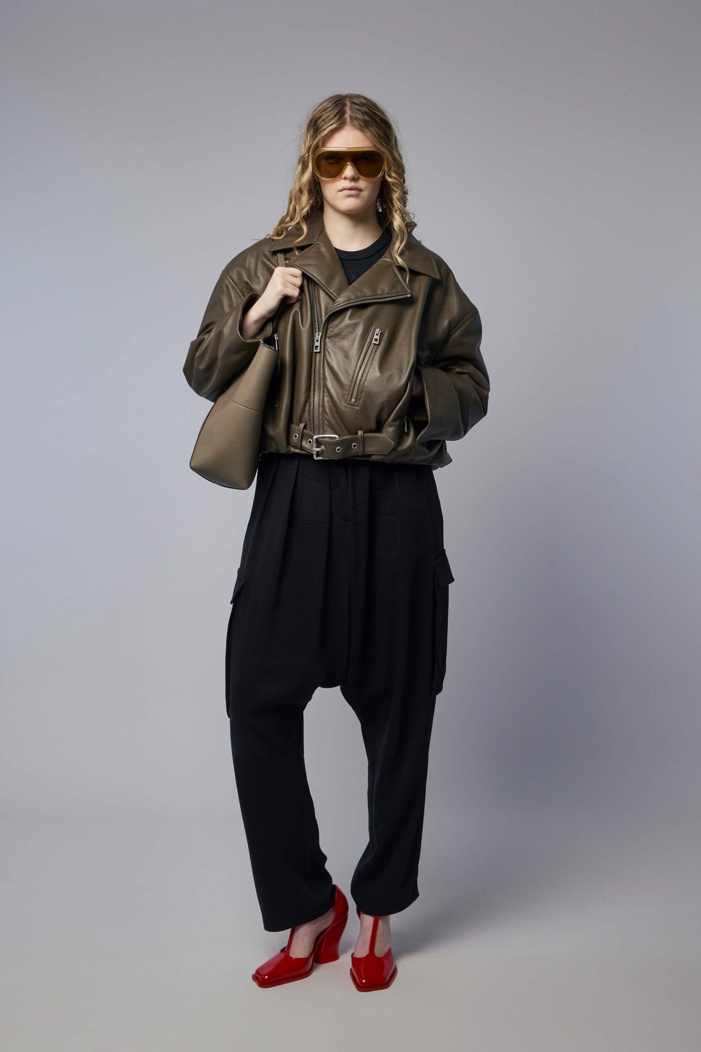 Biker Jacket in Nappa Lambskin