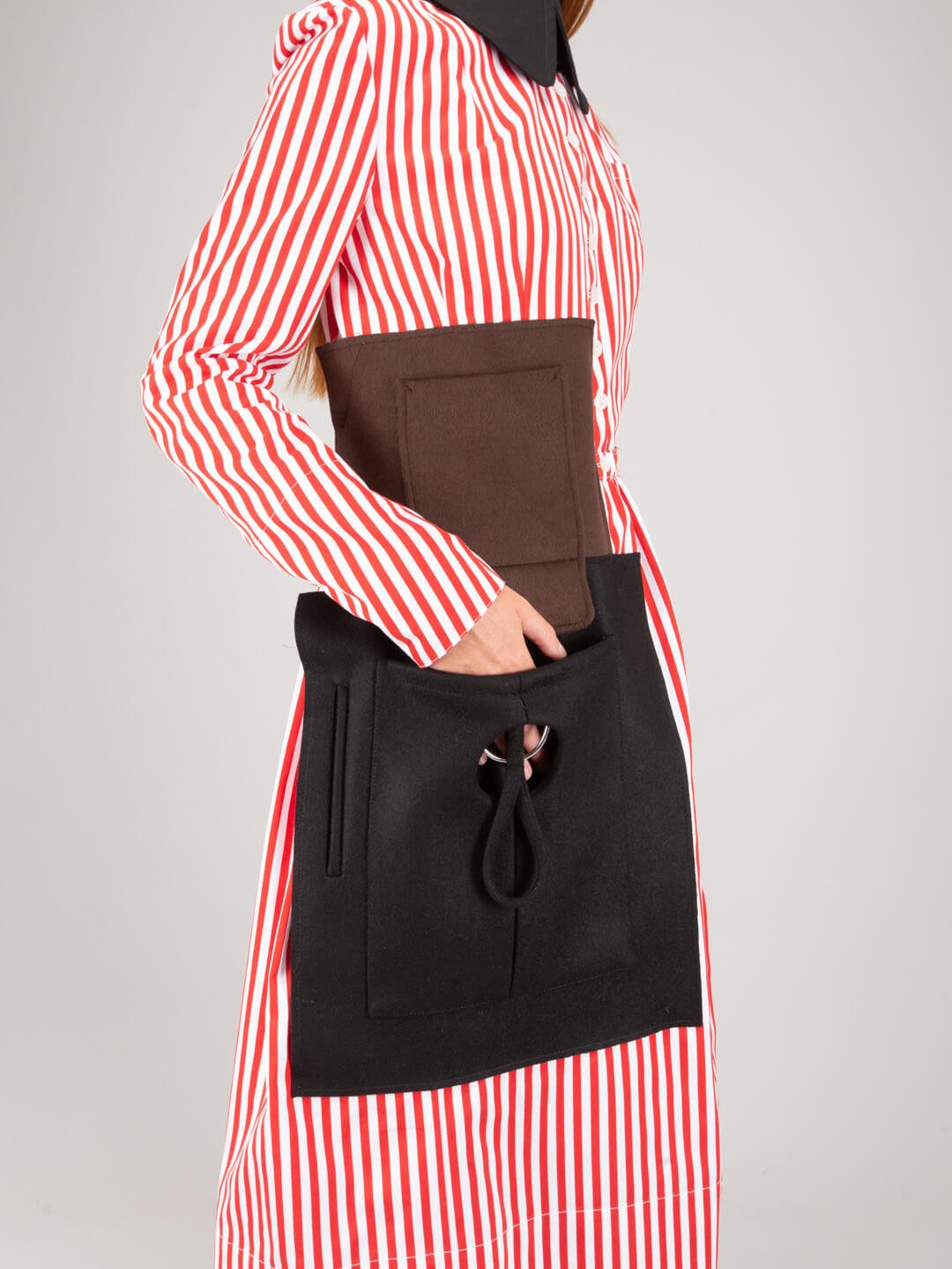 Striped Cotton Midi Dress