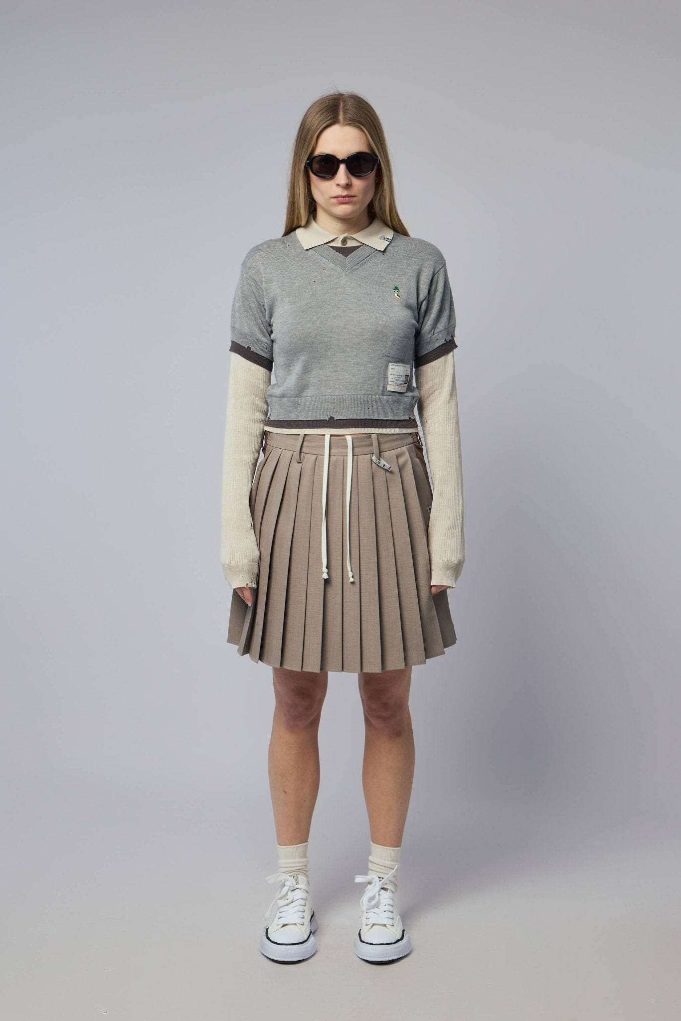 Triple Layered Knit Pullover