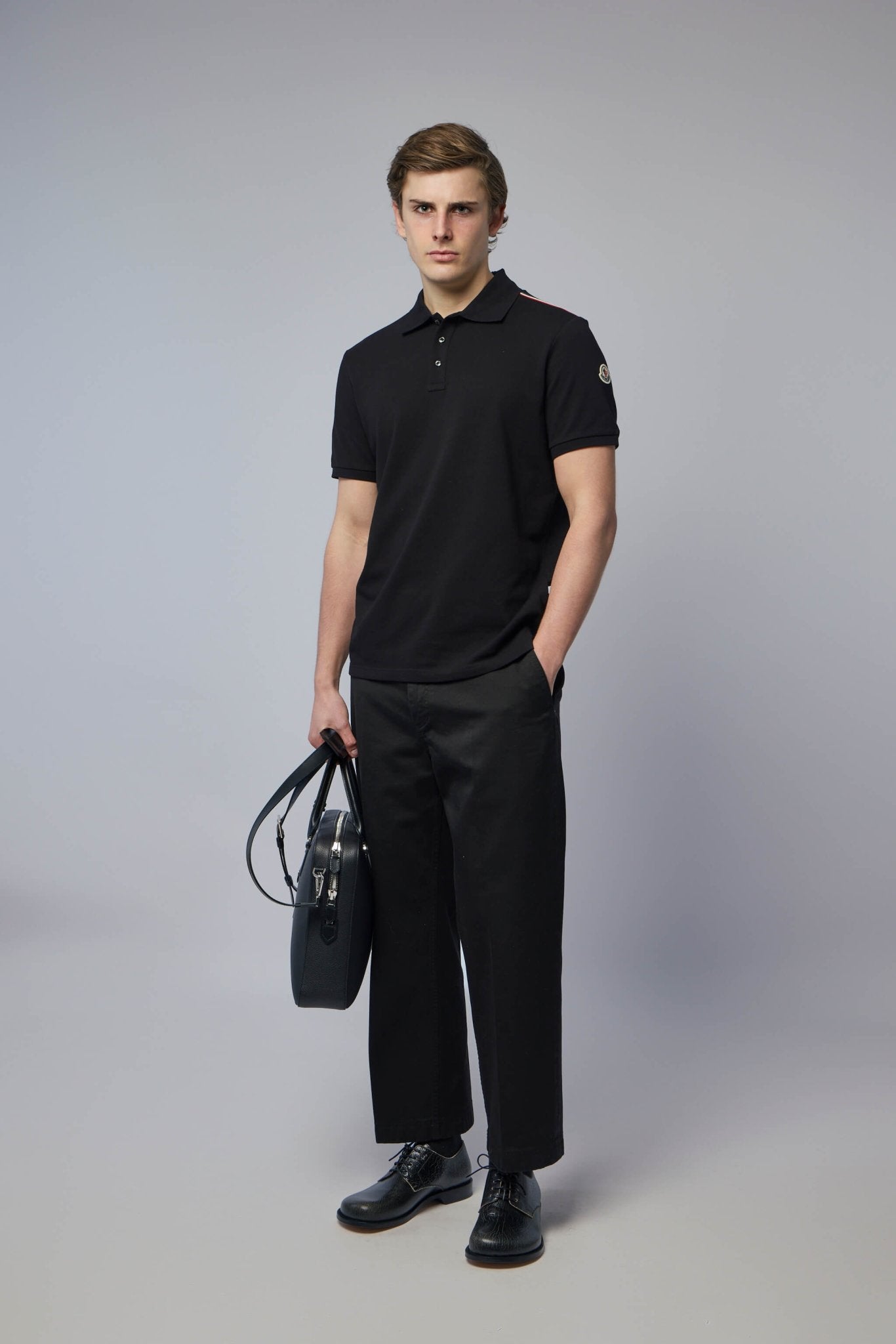 Tricolor-trimmed Cotton Piquet Polo Shirt