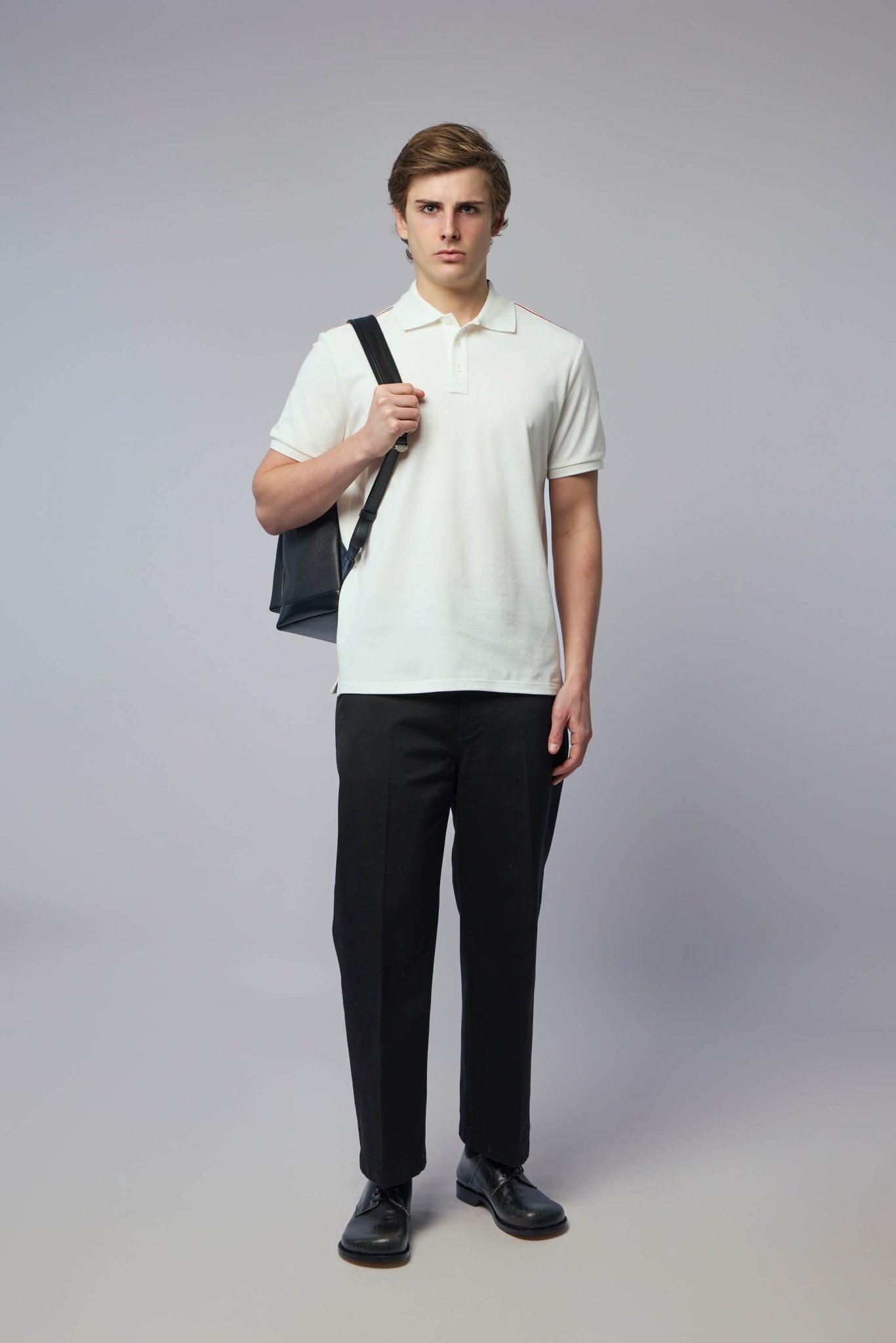 Tricolor-trimmed Cotton Piquet Polo Shirt
