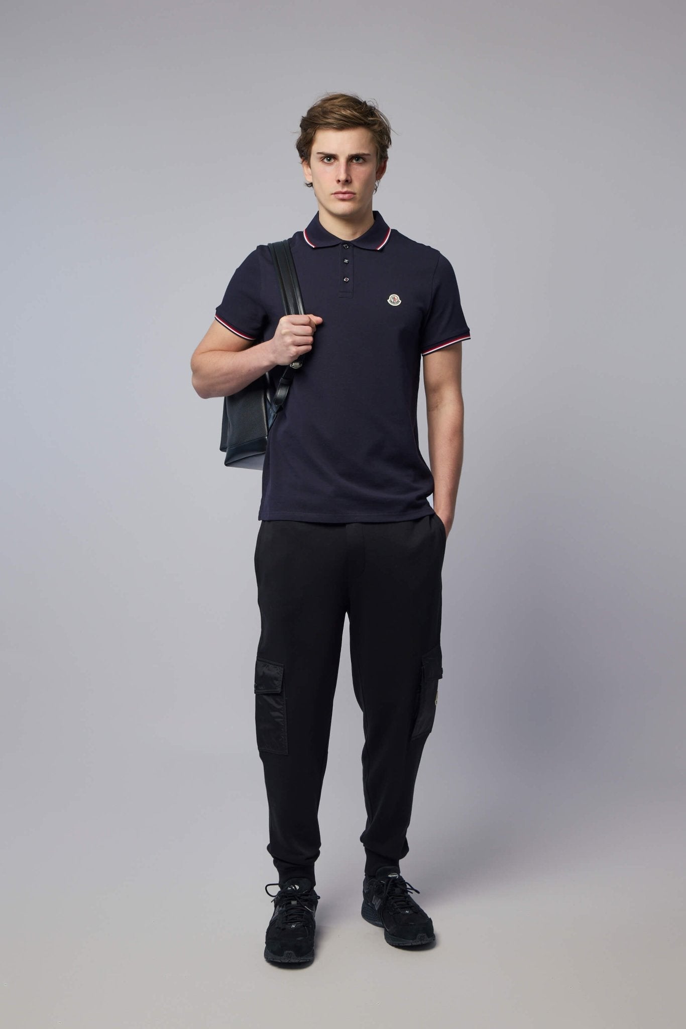 Tricolor-trimmed Cotton Piquet Polo Shirt