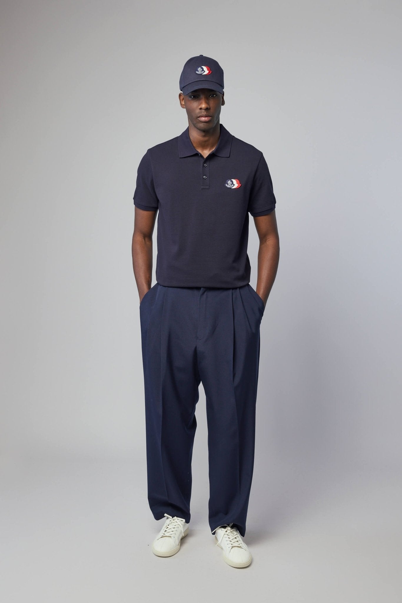 Logo Patch Cotton Piquet Polo Shirt