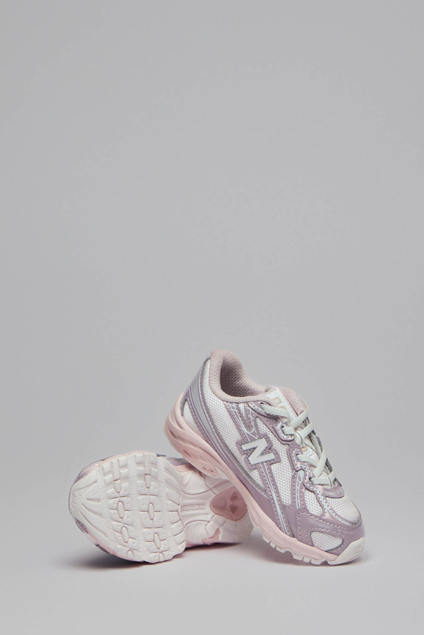 Kids Pink and White Low Top Sneakers