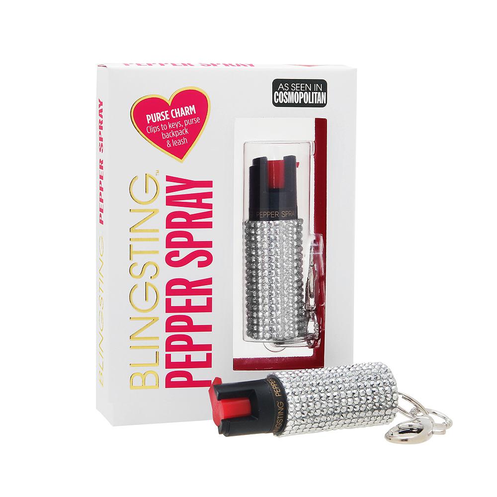 Bling Sting Pepper Spray: Studded, Clip-on 1/2 oz