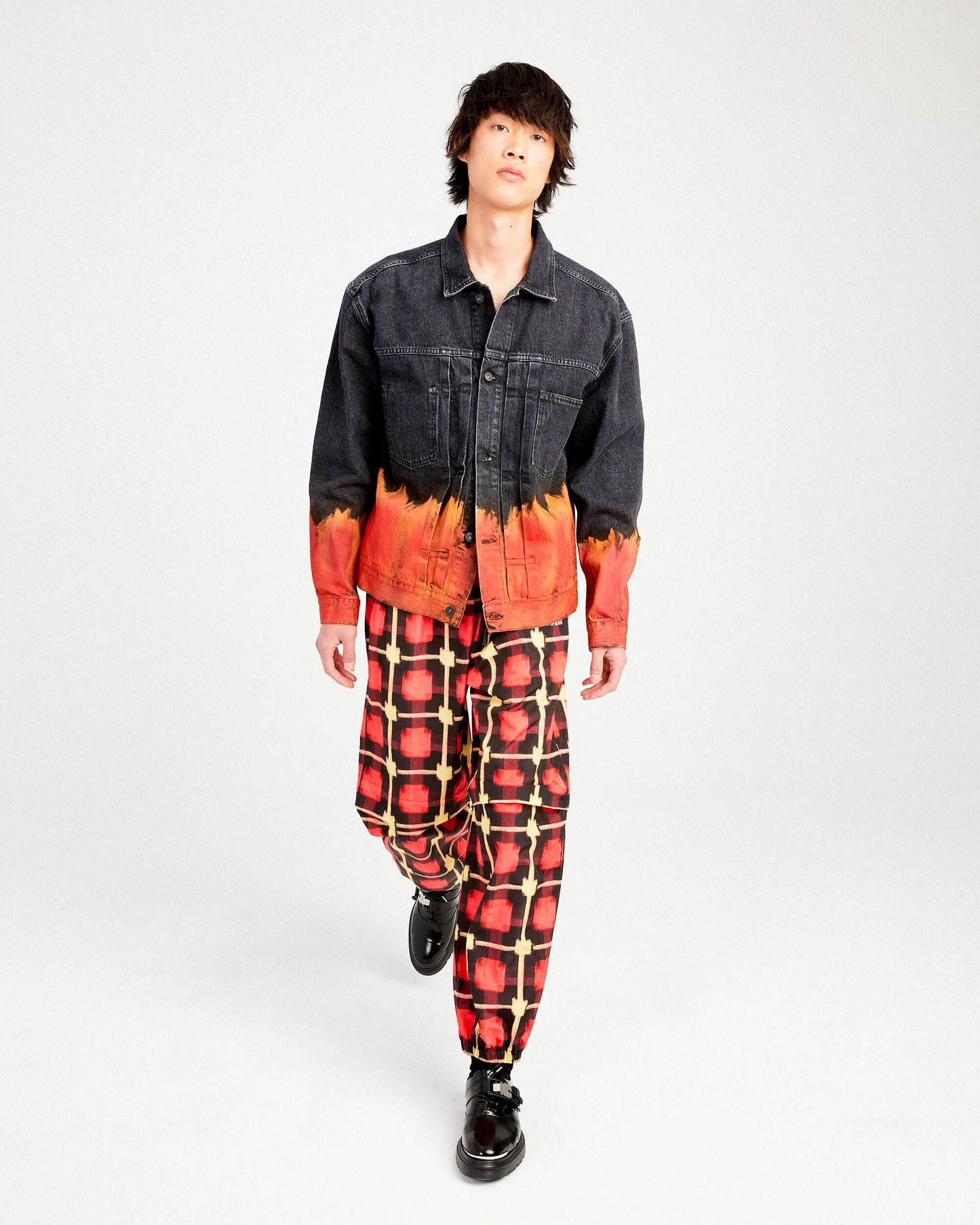 Pantalones Marcelo Burlon Logo Check Nylon Men's Jogger Pants para hombre