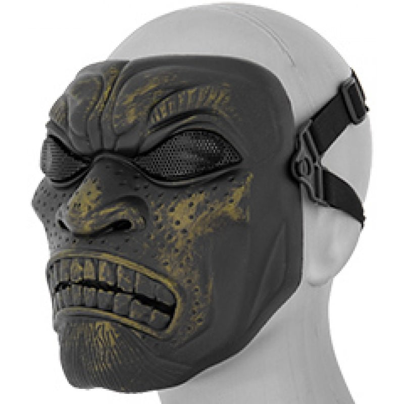 Persian Immortal Full Face Mesh Mask - Ancient Bronze