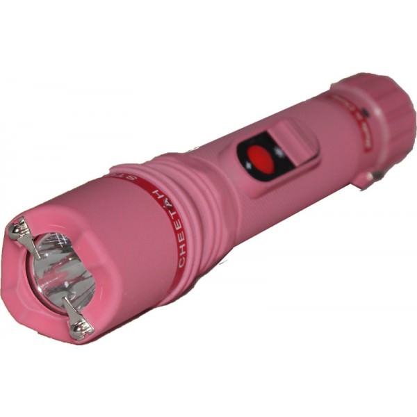 Powerful 10 Million Volt Flashlight Stun Gun Rechargeable Pink - TOPHATTER'S ARMORY DEALS