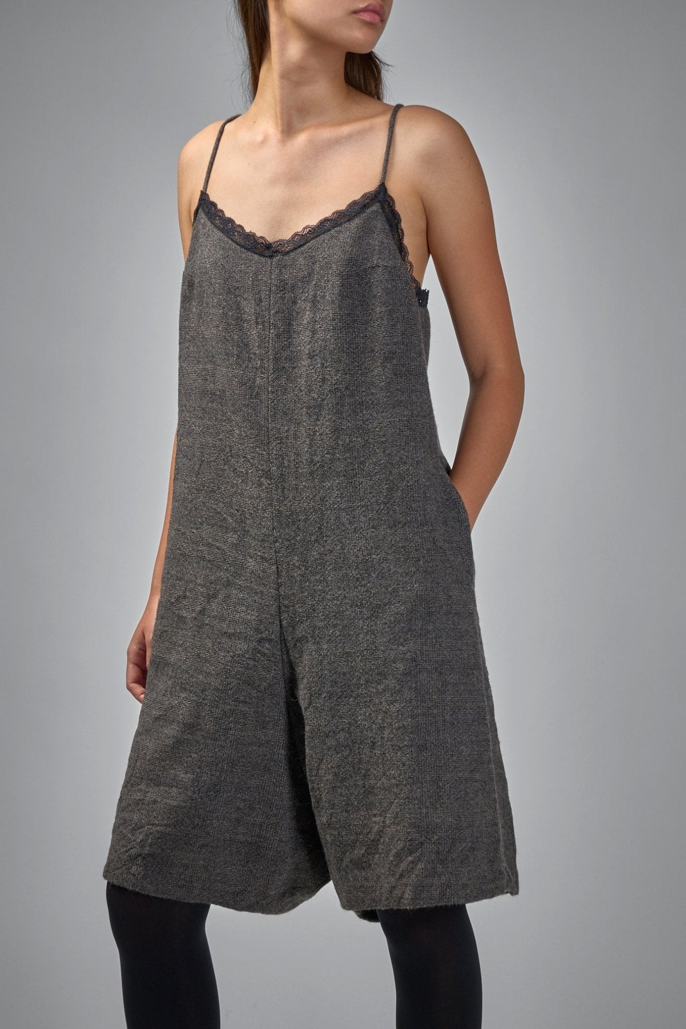 Lace Trimmed Romper