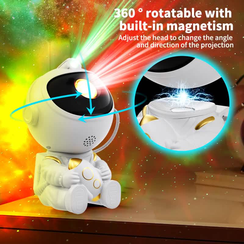 Astronaut Galaxy Projector Night Light with Remote, 8 Modes