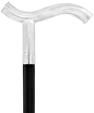 Italian Luxury: 'Harmoniously Poised' Cane, In 925r Silver
