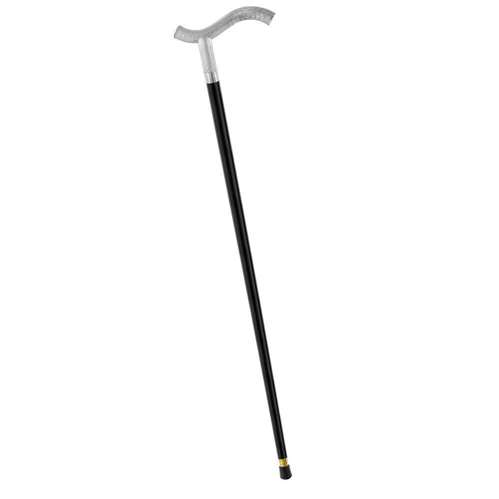Italian Luxury: Twisted Ribbed Fritz Handle Cane, In 925r Silver