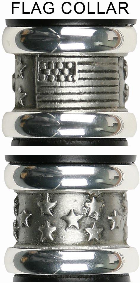 Polish Eagle Emblem Knob Stick: Large Knob, Pewter Collar