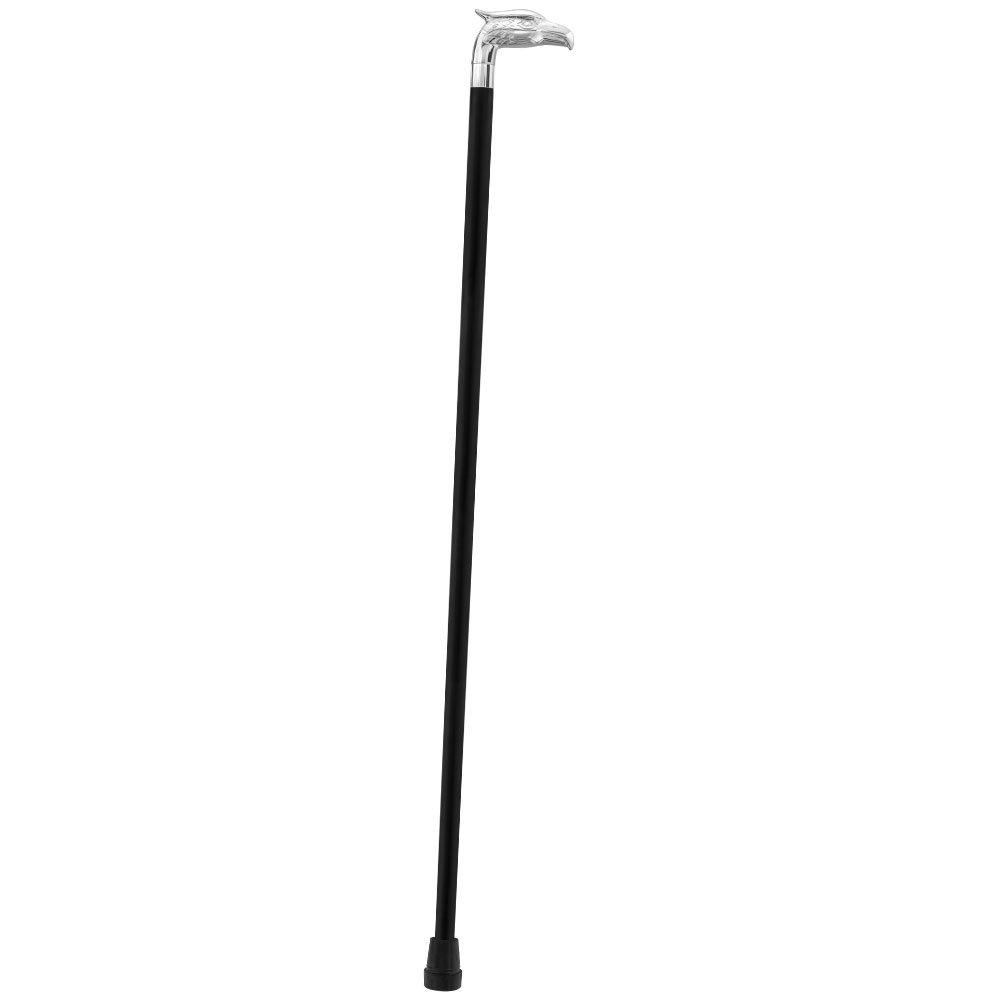 Eagle Premium Chrome Brass Handle Cane: Custom Shaft & Collar