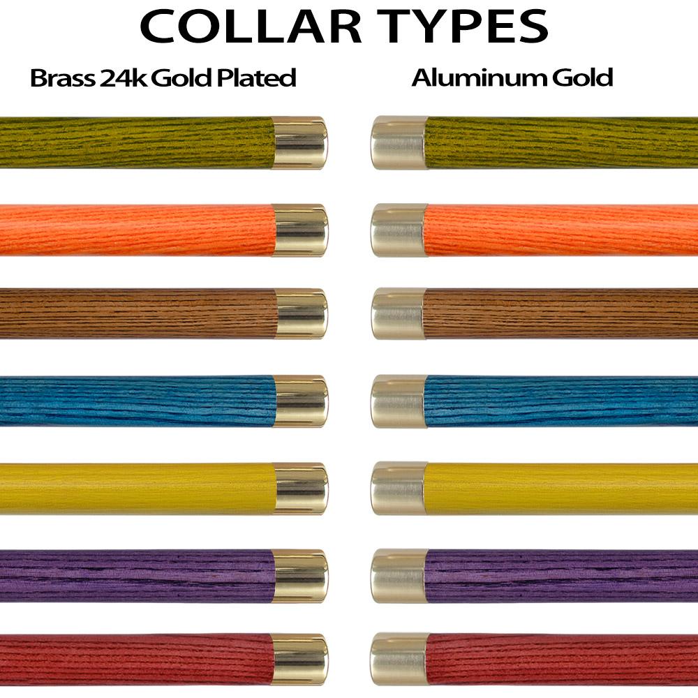 Premium Brass Derby Handle Cane: Stained Custom Color Shaft