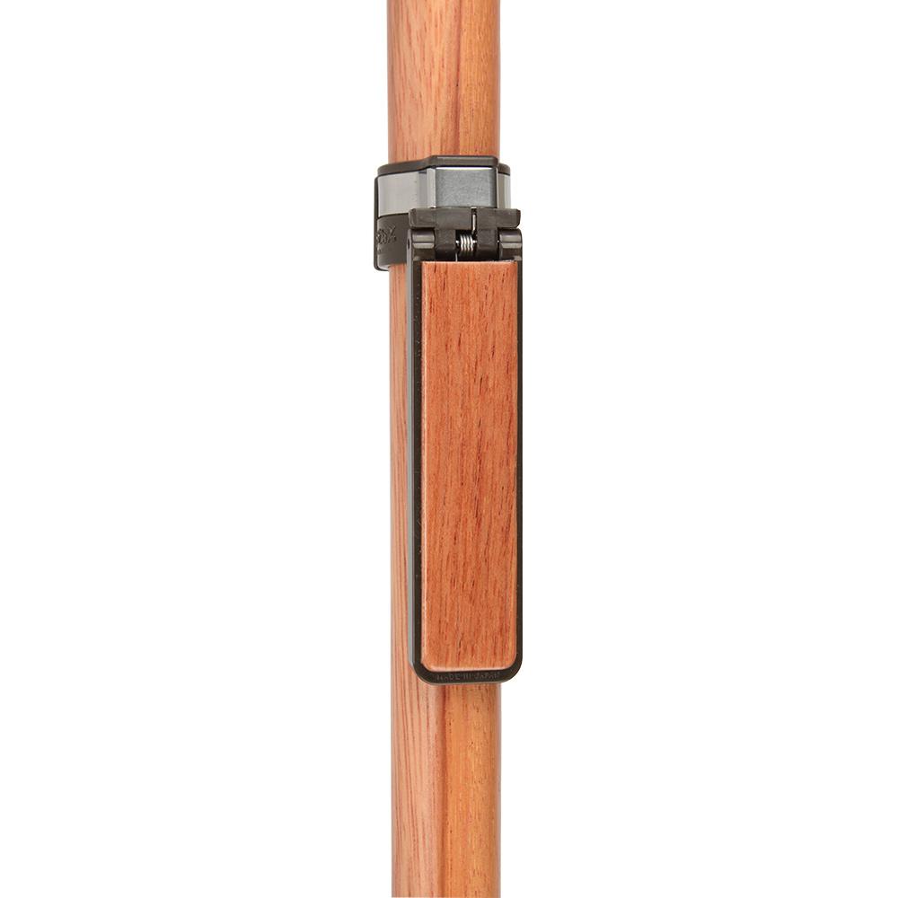 Auto Flip-Up Rosewood Wood Cane Holder: Easy Store-Away Design