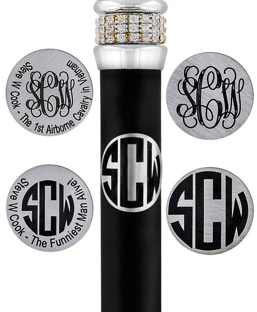 Custom Engrave Your Cane: Stainless Steel Circle Tag
