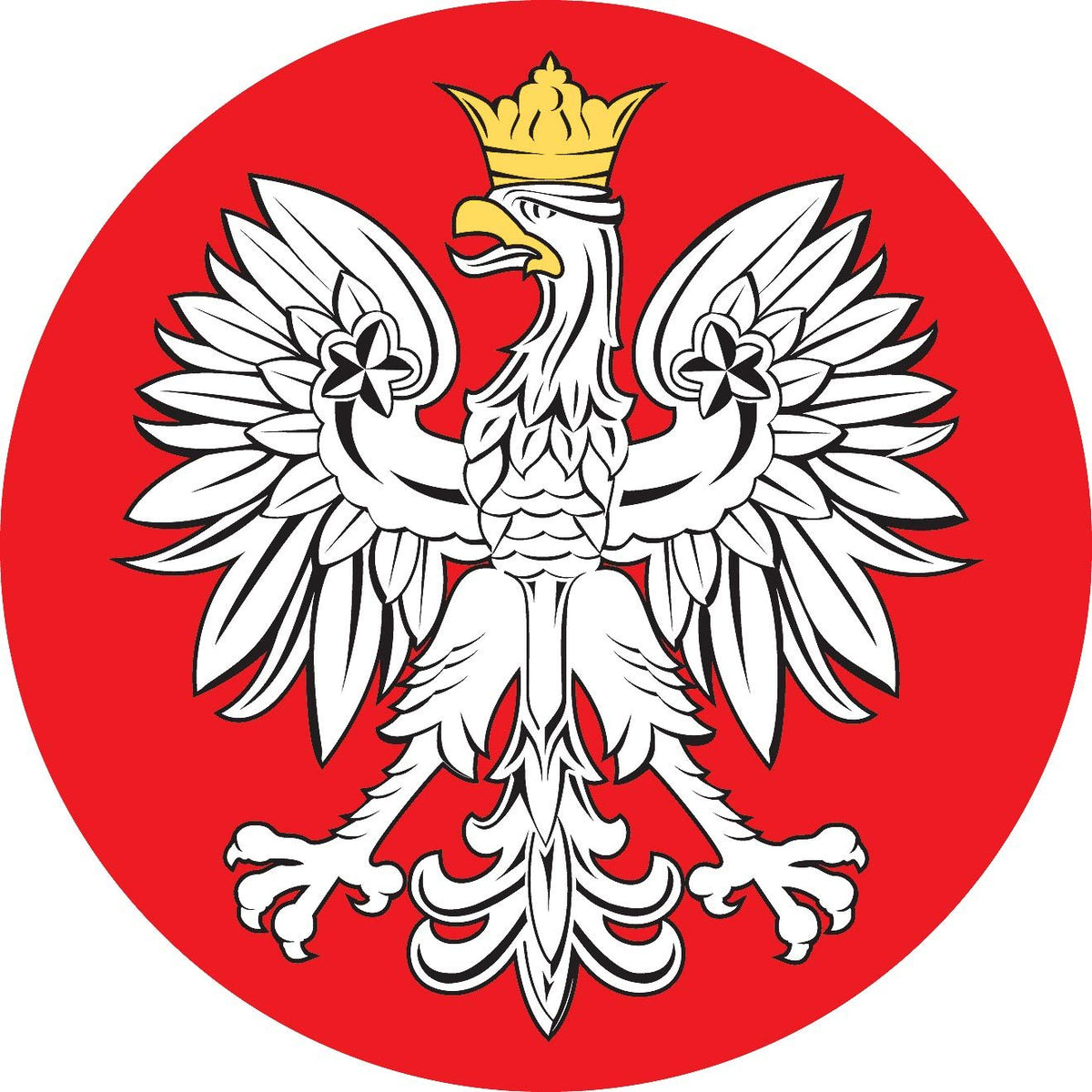 Polish Eagle Emblem Flask Walking Stick: Wood Shaft Hidden Flask