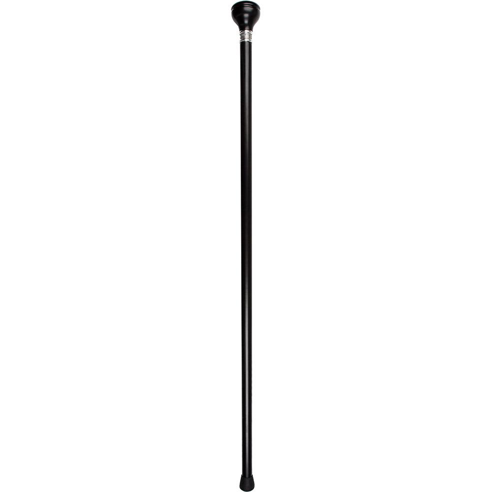 British Flag Emblem Knob Stick: Large Knob, Pewter Collar