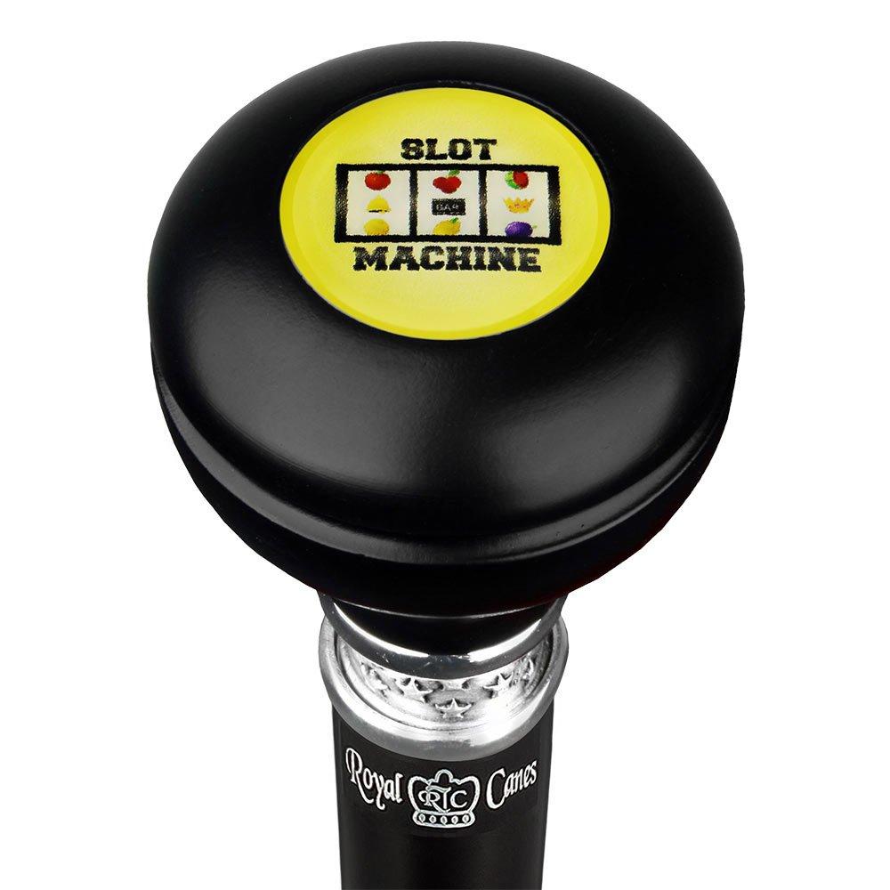 Lucky Slots Casino Knob Stick: Large Knob, Pewter Collar