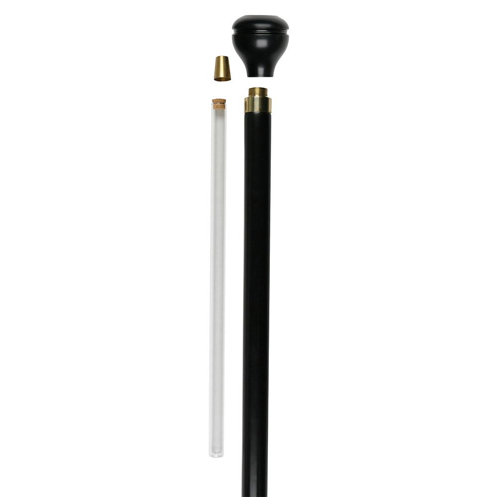 Patriotic U.S.A Flag Flask Stick: Beechwood Shaft, Hidden Flask