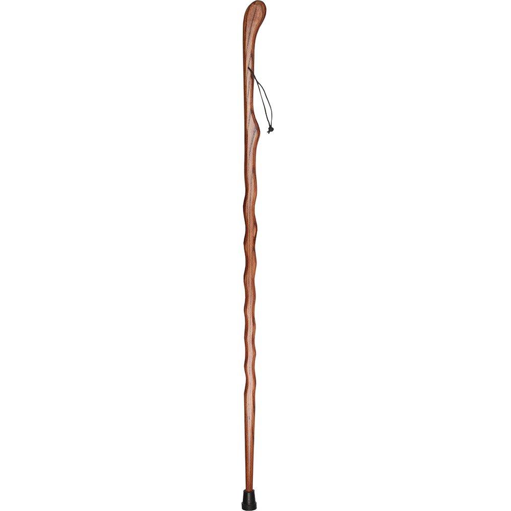 Brown Ash Riverbend Hiking Staff: Durable & Natural Design