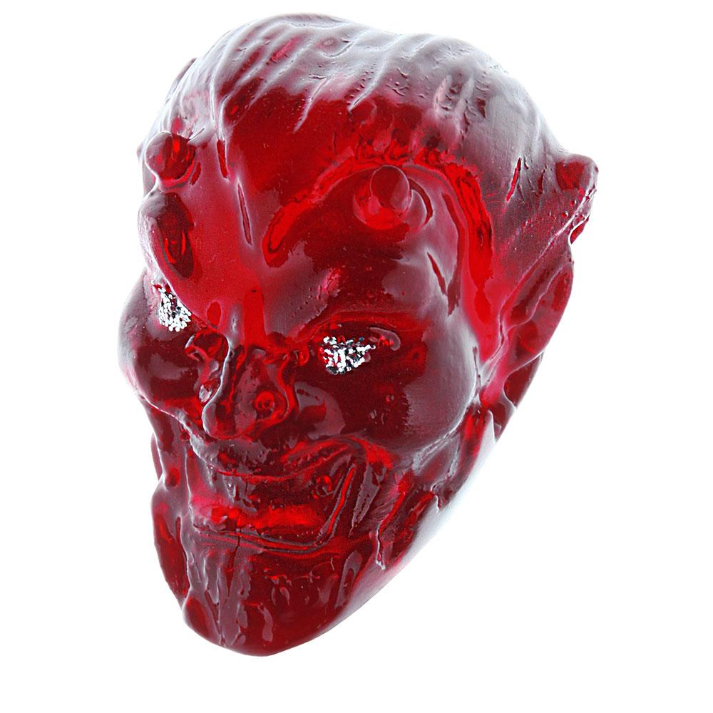 Sinister Red Devil Knob Cane w/ Custom Wood Shaft & Collar