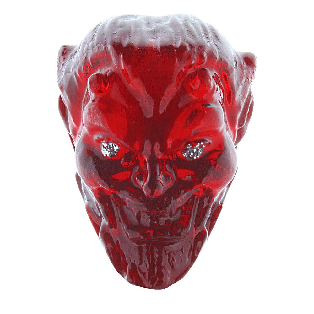 Sinister Red Devil Knob Cane w/ Custom Wood Shaft & Collar
