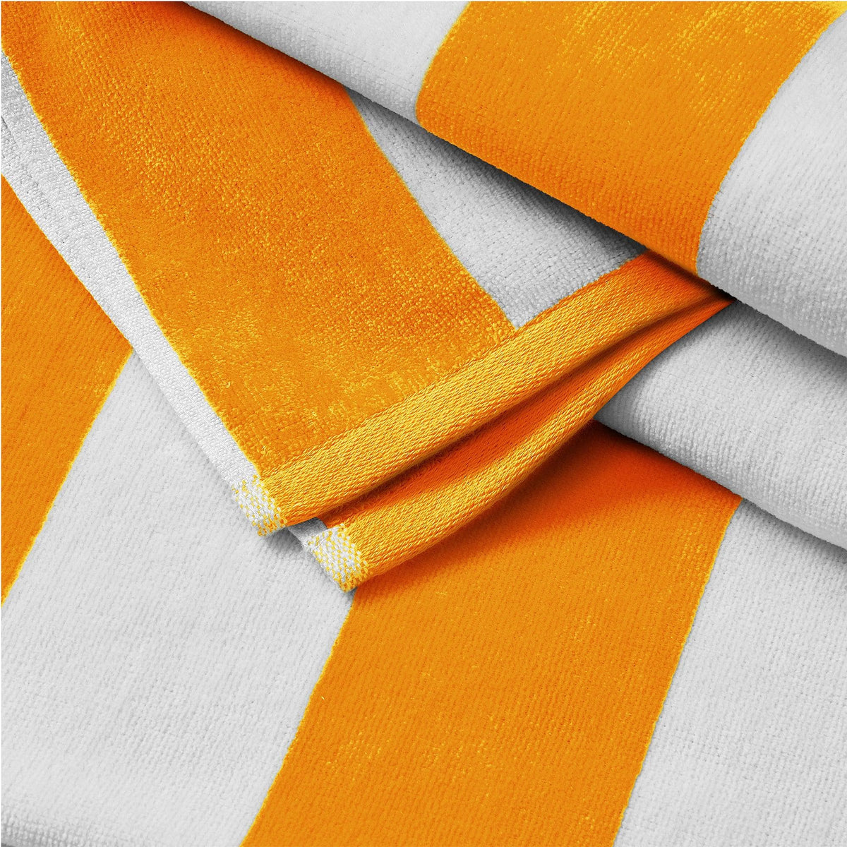 Cotton Velour Cabana Stripe Beach Towel - Novia Collection