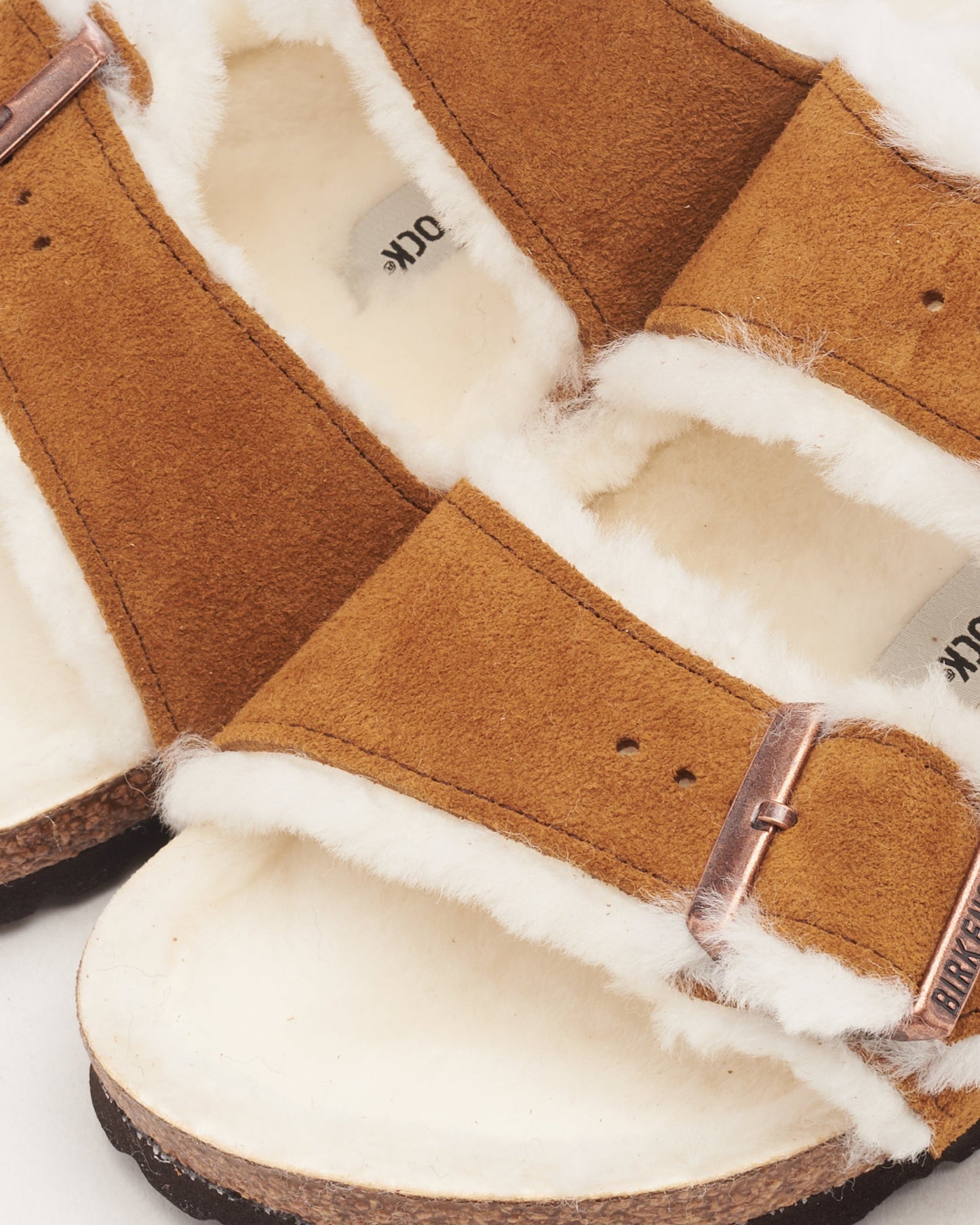 BIRKENSTOCK Arizona Shearling Suede Leather Narrow