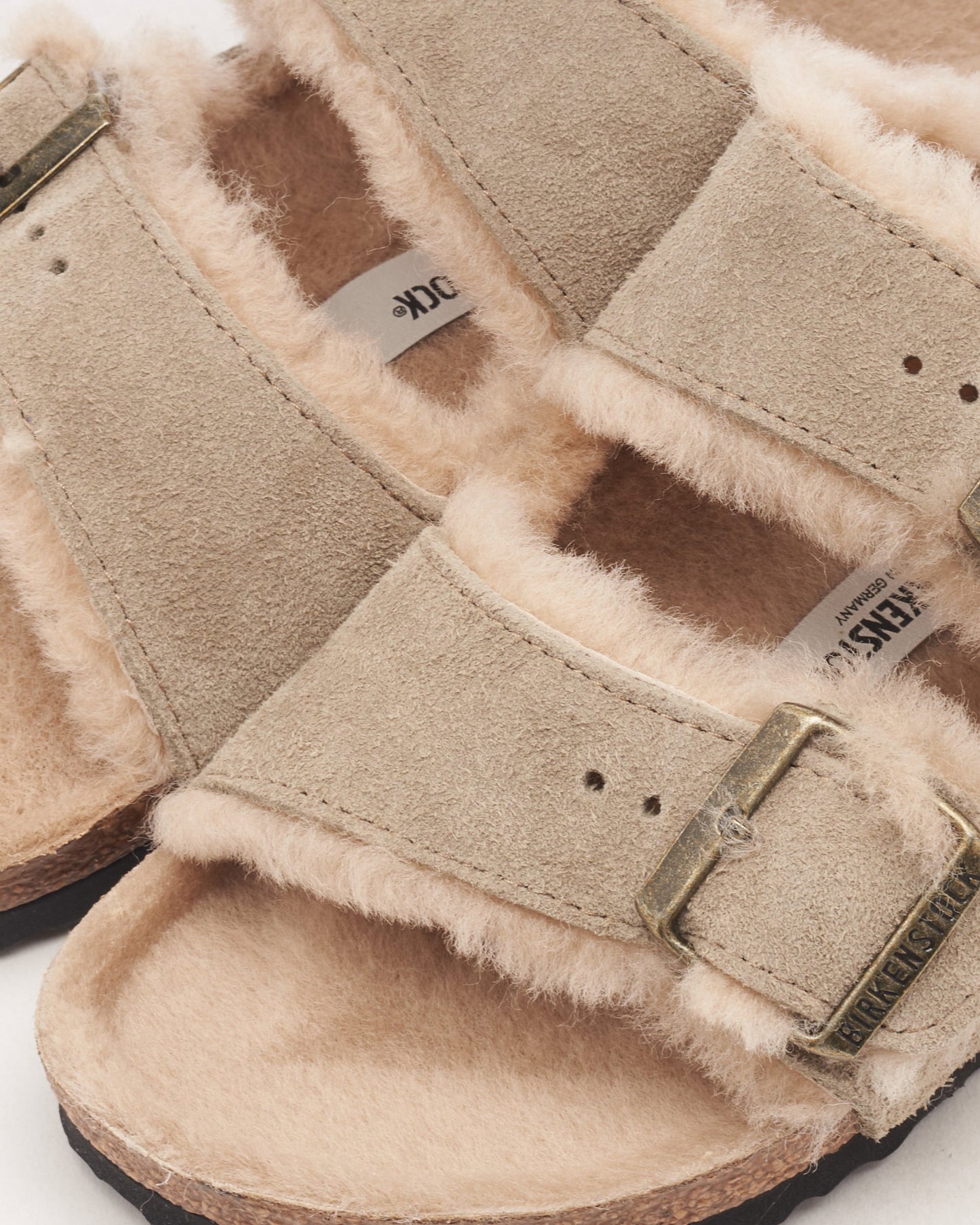BIRKENSTOCK Arizona Shearling Suede Leather Narrow
