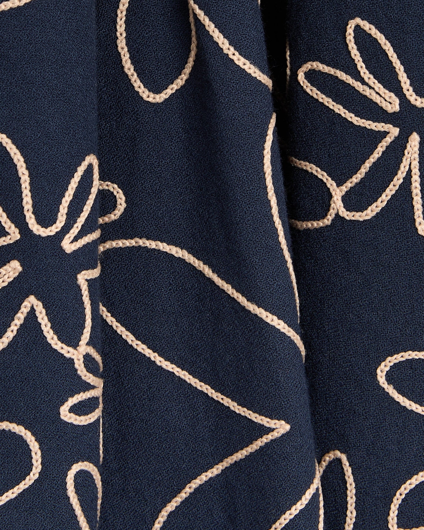 Camisa bordado de manga corta forét Flower para hombre