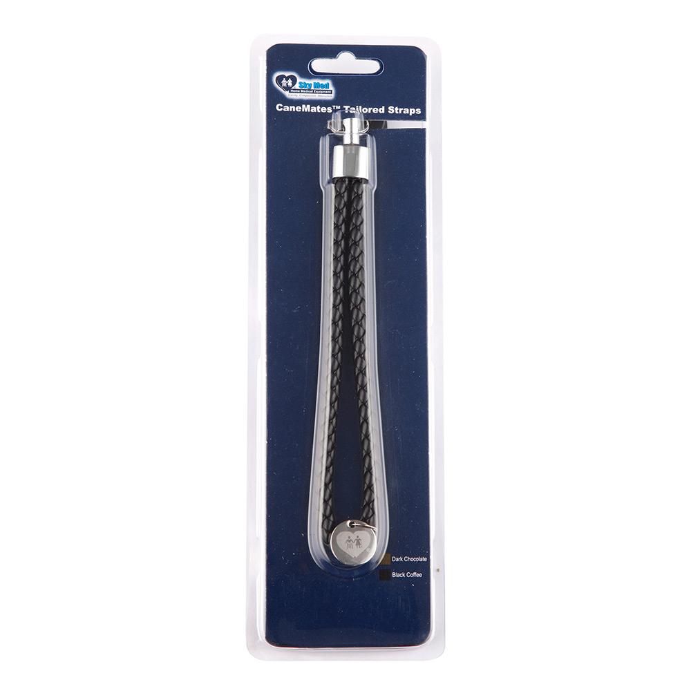 Black Leather Offset Strap - For Offset Canes Only